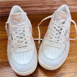 Gola Women's Hawk White and Pink Sneakers